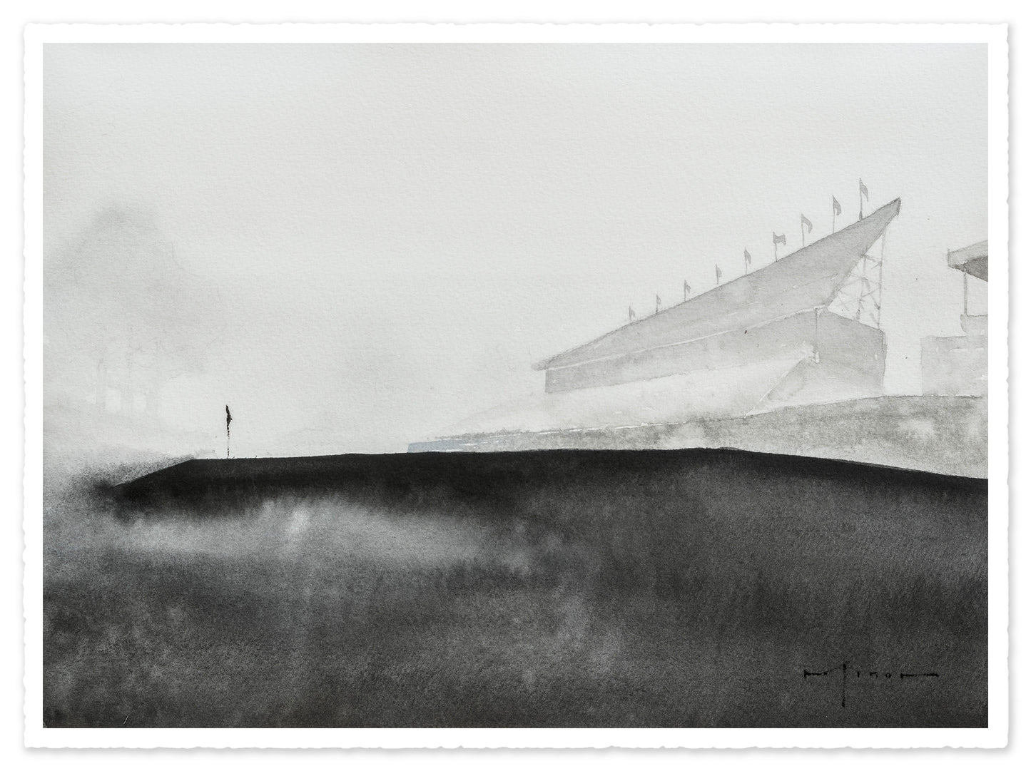 "Before The Crowds" Original Watercolor