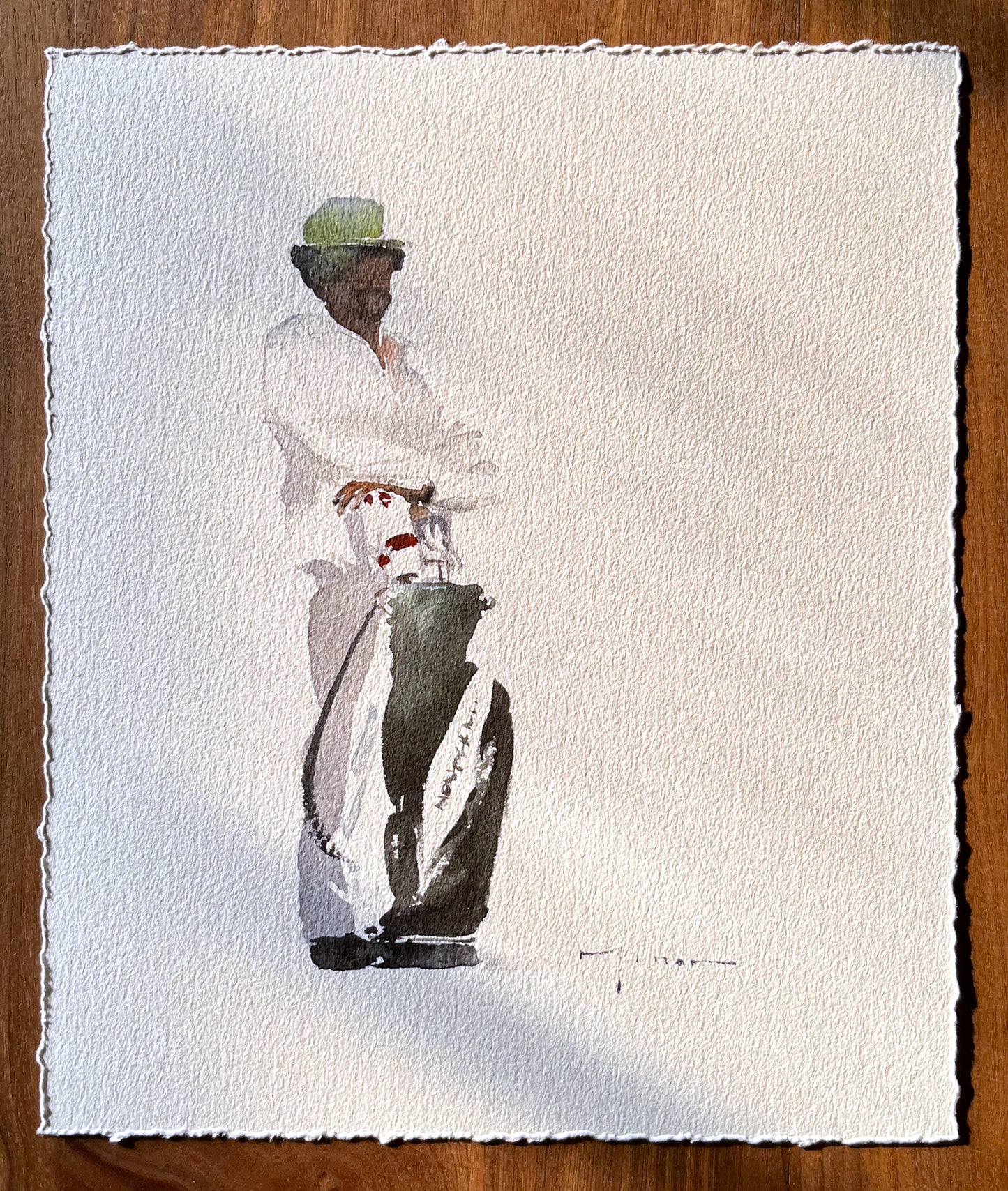 "Caddie 01" Masters Inspired 70's looper print