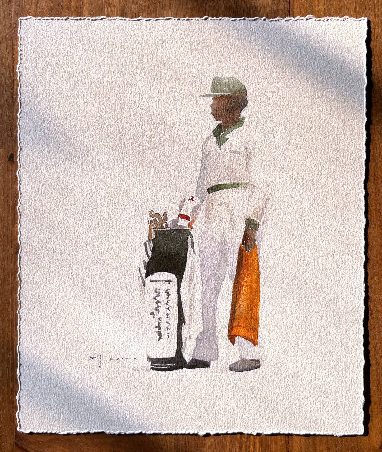 "Caddie 02" Masters inspired 70's looper print