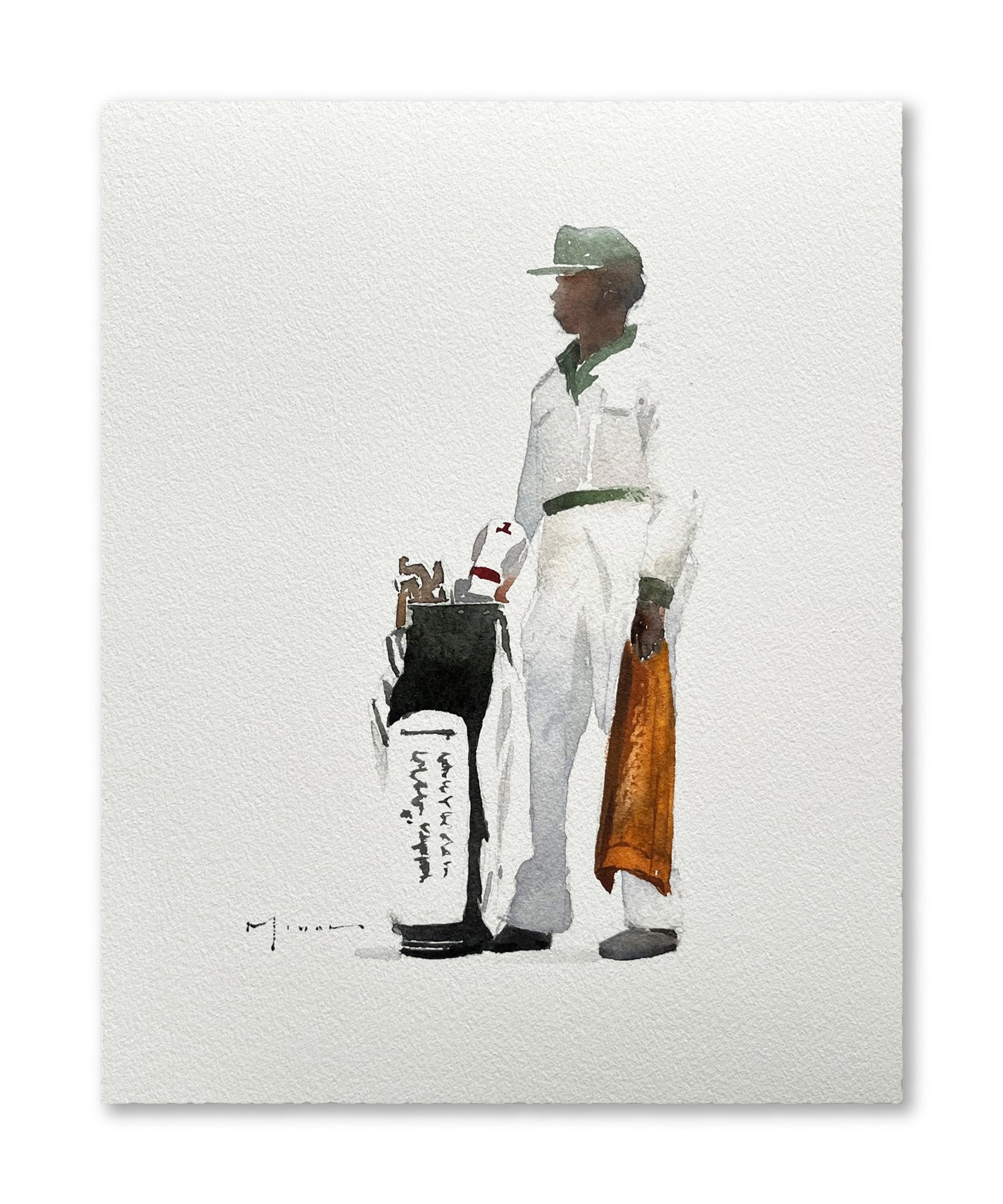 "Caddie 02" Masters inspired 70's looper print