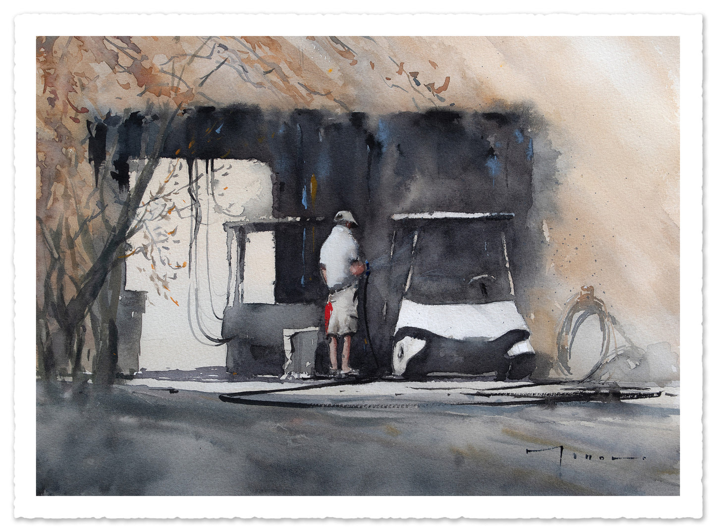 "Cart Barn" Original Watercolor
