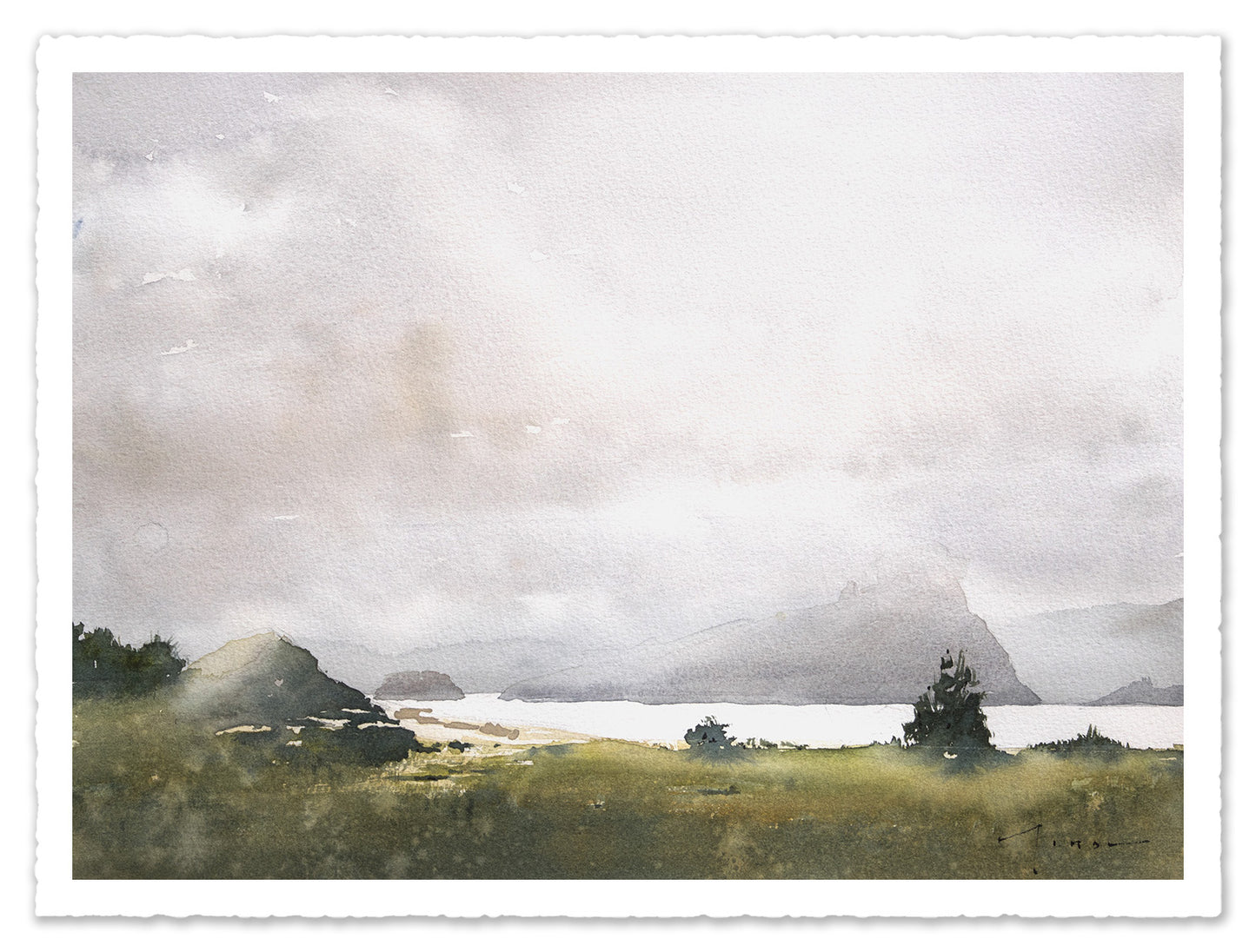"Fidra" Original Watercolor