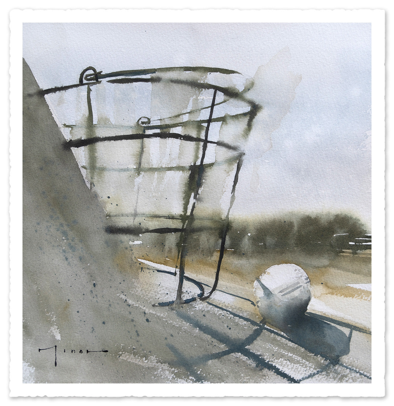 "The Last Ball" Original Watercolor