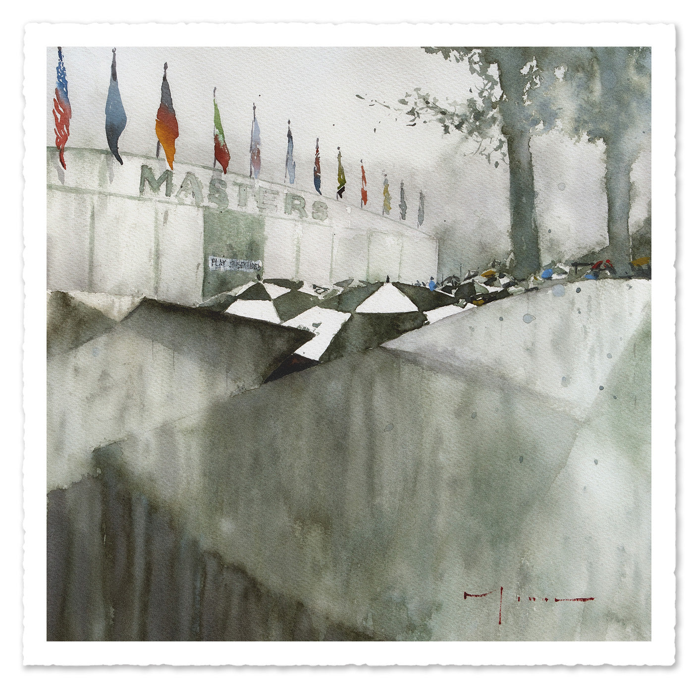 "Play Suspended" Original Watercolor