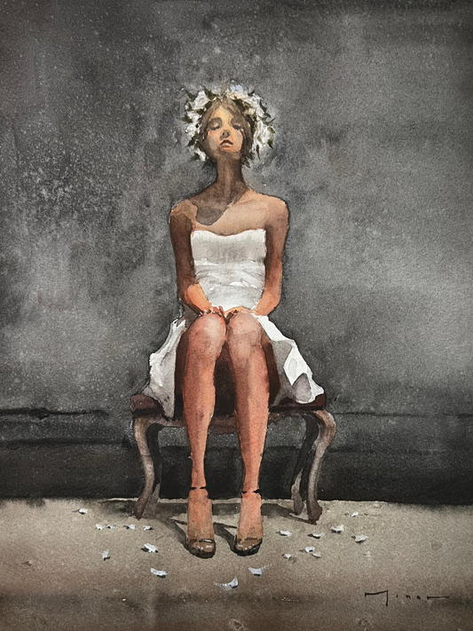 "The Flower Crown No. 3" Original Watercolor